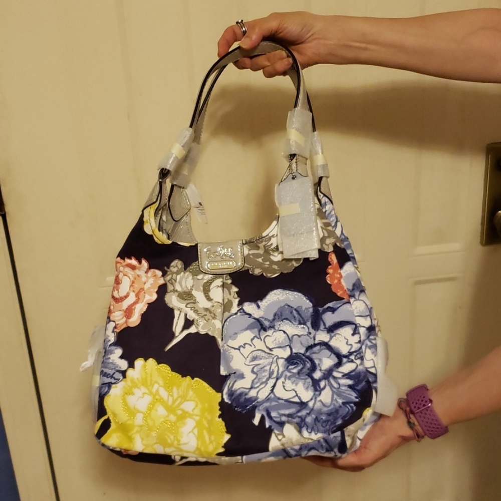 Coach floral purse